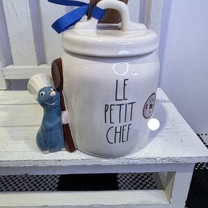 Rae Dunn Disney Pixar Ratatouille "LE PETIT CHEF" Ceramic Canister - NWT.